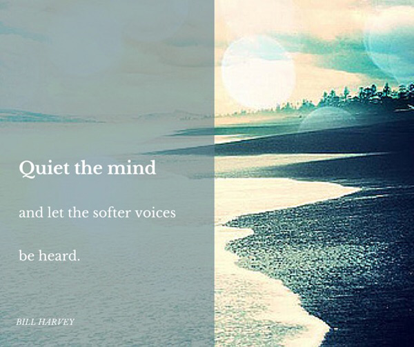 Quiet the mind - let the softer voices be heard