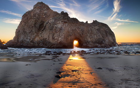 Pfeiffer Beach at sunset in California courtesy of Craig Colvin Photography