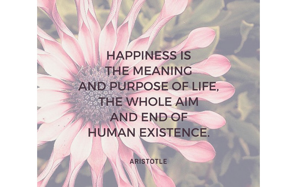 Happiness is the meaning of life