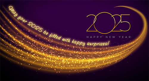 May your 2025 be filled with happy surprises!